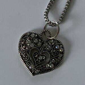 Filigree Double Heart Necklace